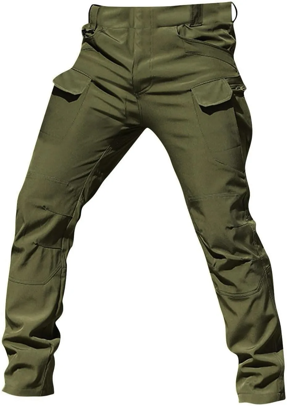 Tactical Pants for Men Waterproof Cargo Pants Multi Pockets Stretch Ripstop Combat Pants Outdoor Hiking Pants Work Pants
