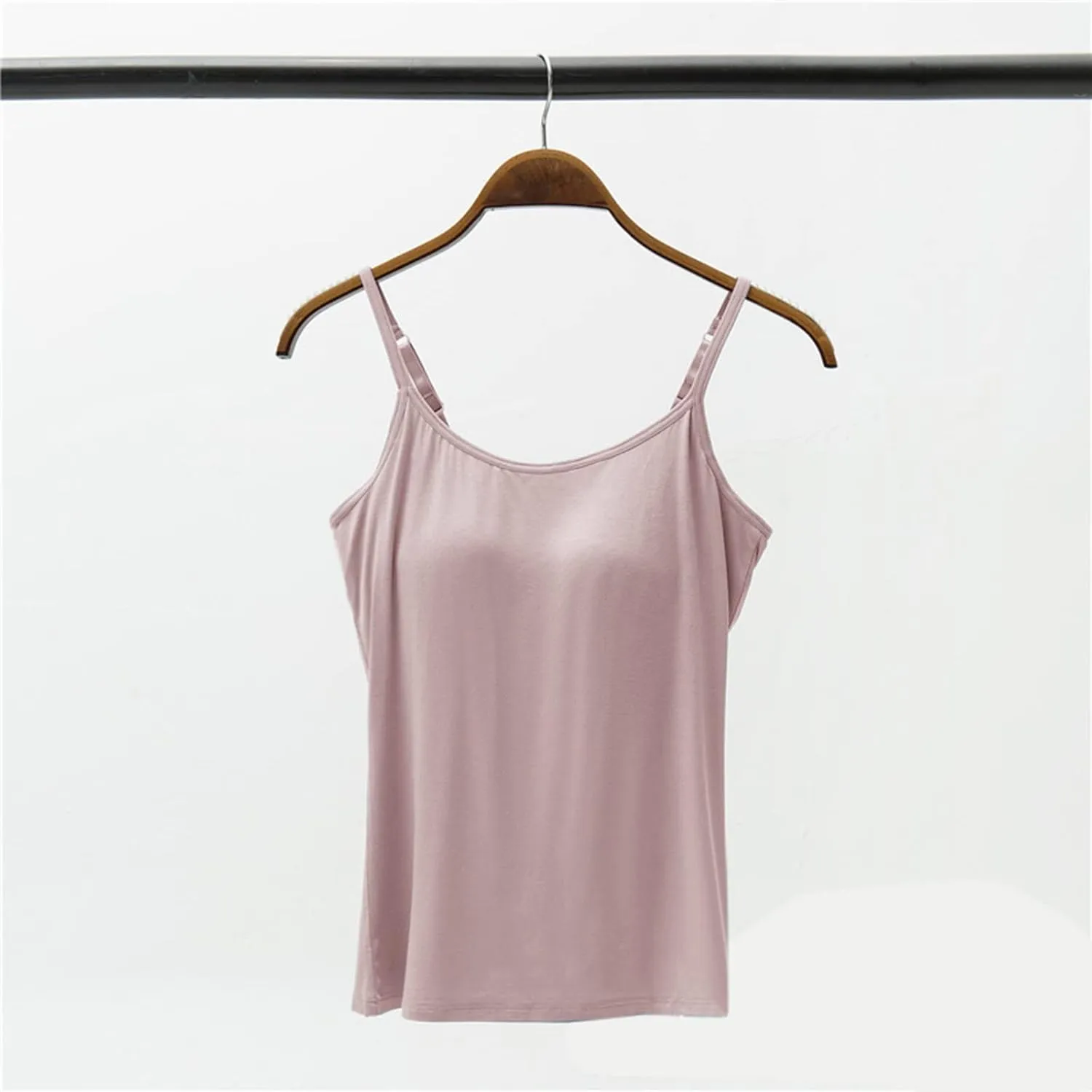 Tank Tops for Women Built with Shelf Bra Adjustable Spaghetti Strap Summer Tanks Sports Outfits Layering Undershirt