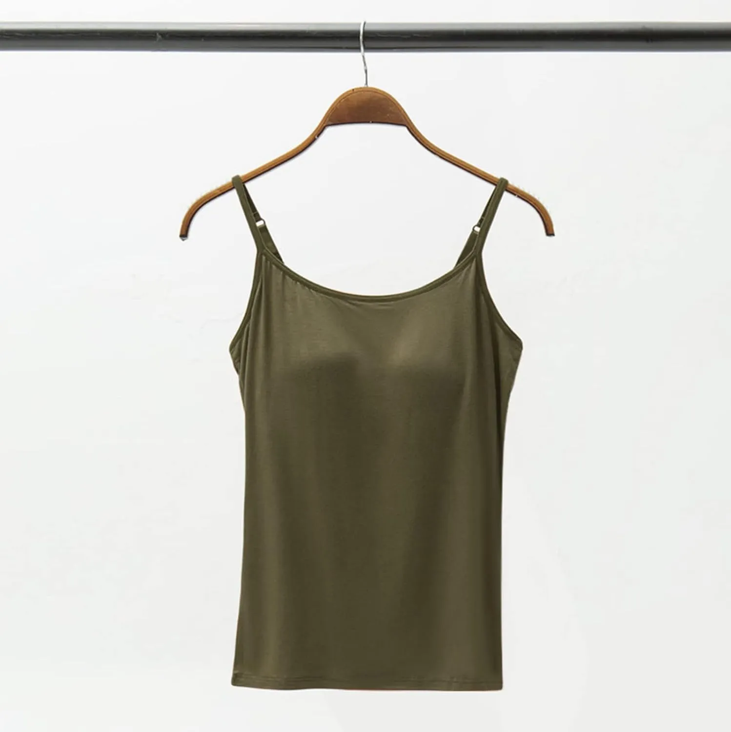 Tank Tops for Women Built with Shelf Bra Adjustable Spaghetti Strap Summer Tanks Sports Outfits Layering Undershirt
