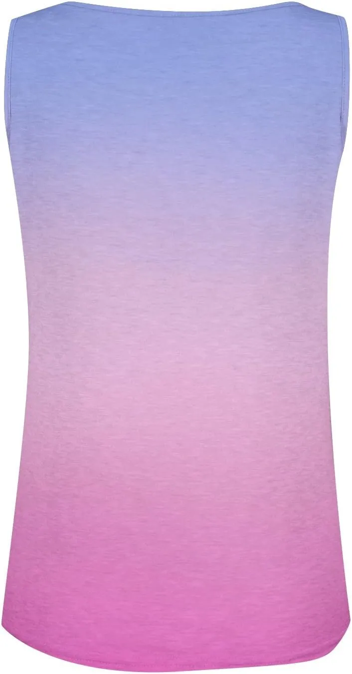 Tank Tops for Women Henley V Neck Printed Shirts 2025 Summer Casual Loose Fit Sleeveless Cute Basic Tanks Tee