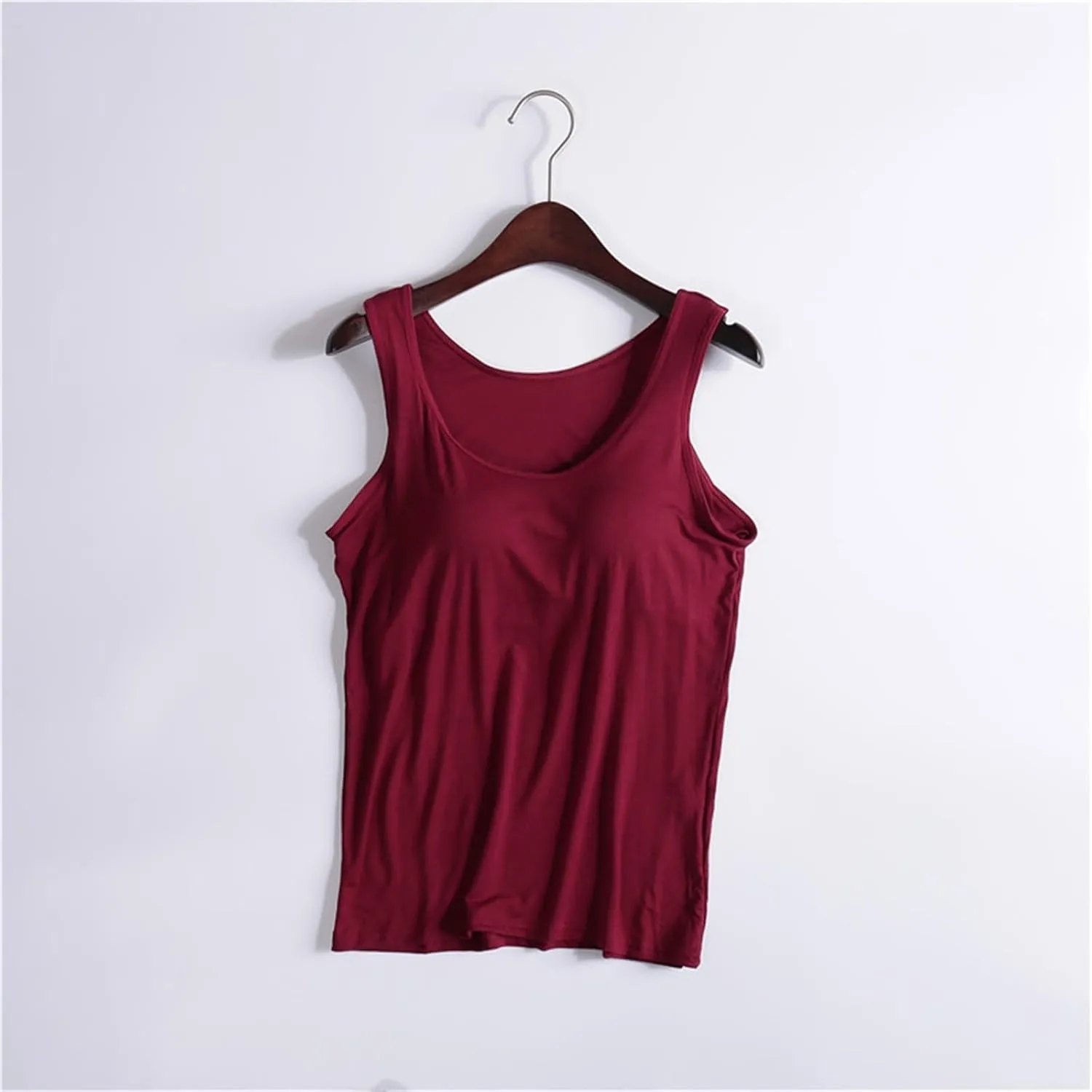 Tank Tops with Built in Bras for Women Sports Cute Cami Workout Plus Size Camisoles Spaghetti Strap Under Clothes