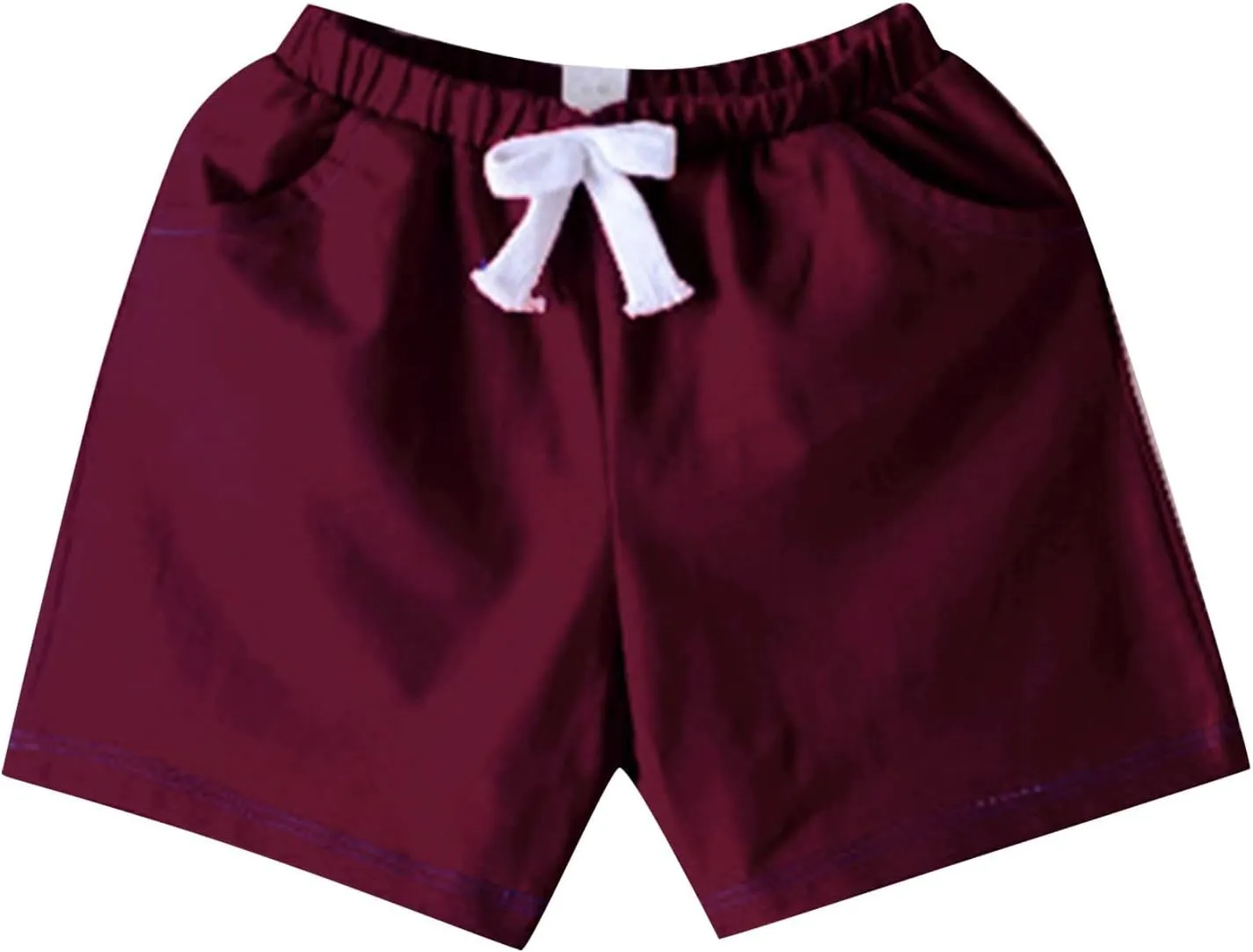 Toddler Baby Boy Shorts Drawstring Elastic Waist Pull On Jogger Shorts Cotton Girls Summer Casual Cargo Pants Solid