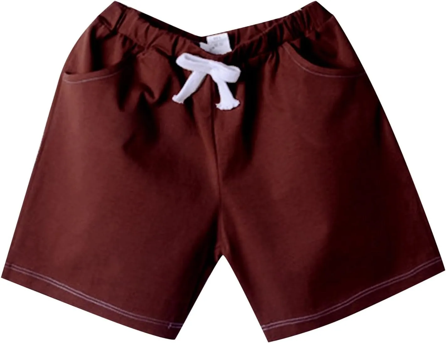 Toddler Baby Boy Shorts Drawstring Elastic Waist Pull On Jogger Shorts Cotton Girls Summer Casual Cargo Pants Solid