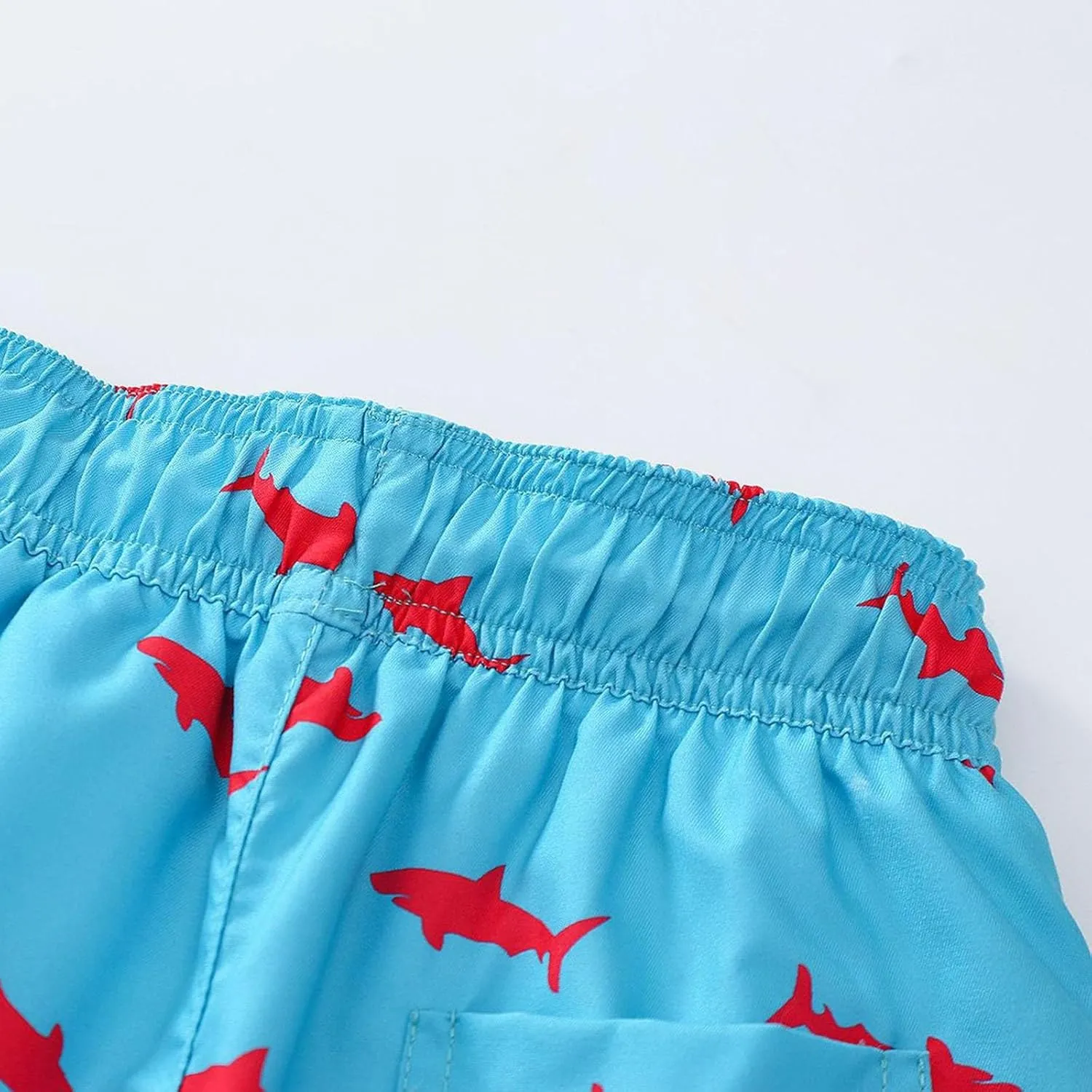Toddler Cotton Summer Beach Shorts Boys Swim Trunks Elastic Waist Drawstring Loose Fit Athletic Girls Summer Wear