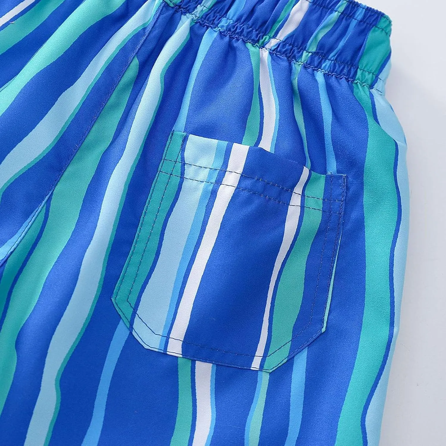 Toddler Cotton Summer Beach Shorts Boys Swim Trunks Elastic Waist Drawstring Loose Fit Athletic Girls Summer Wear