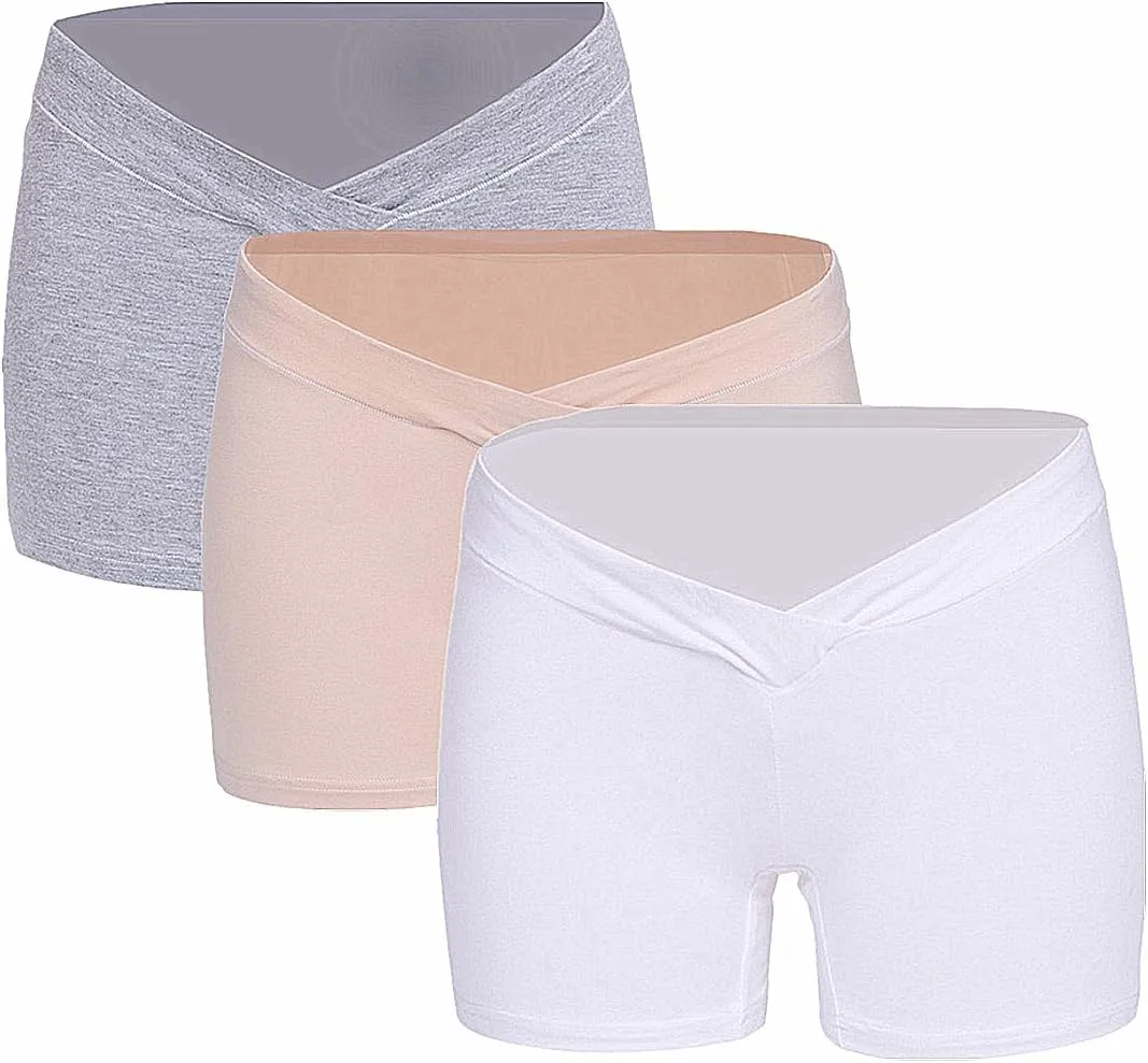 Tremour Women's Under the Bump Maternity Cradle Briefs Pregnancy Underwear Healthy Boyshort
