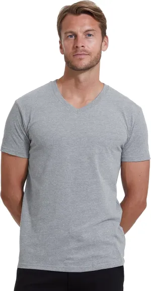 True Classic Mens V Neck T Shirts  Soft, Fitted Undershirts for Men Pack  Mens Undershirts  Cotton Blend, Tag-Free