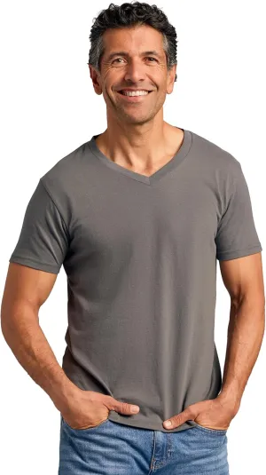 True Classic Mens V Neck T Shirts  Soft, Fitted Undershirts for Men Pack  Mens Undershirts  Cotton Blend, Tag-Free