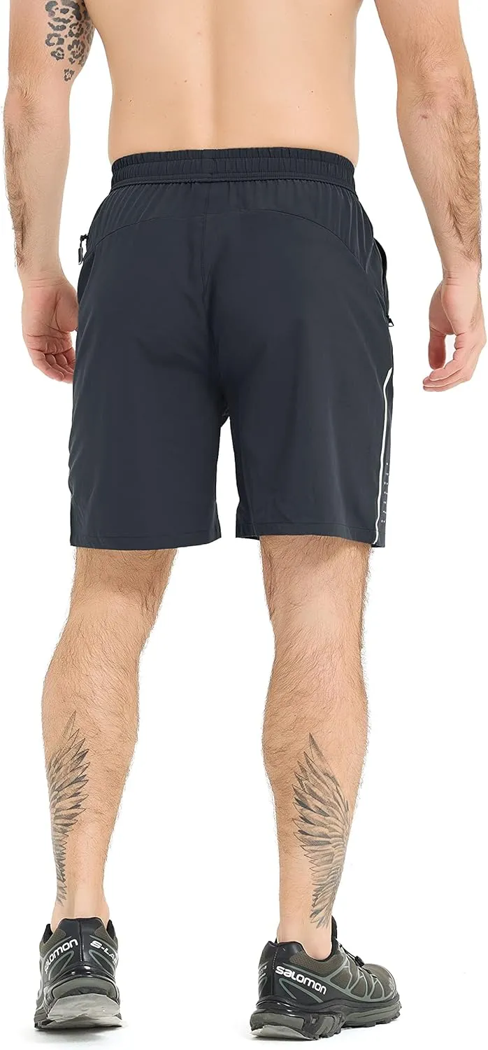 WENRONSTA Men's Athletic Workout Gym Shorts Quick Dry Lightweight Active Tennis Shorts 7" Running Sports Shorts