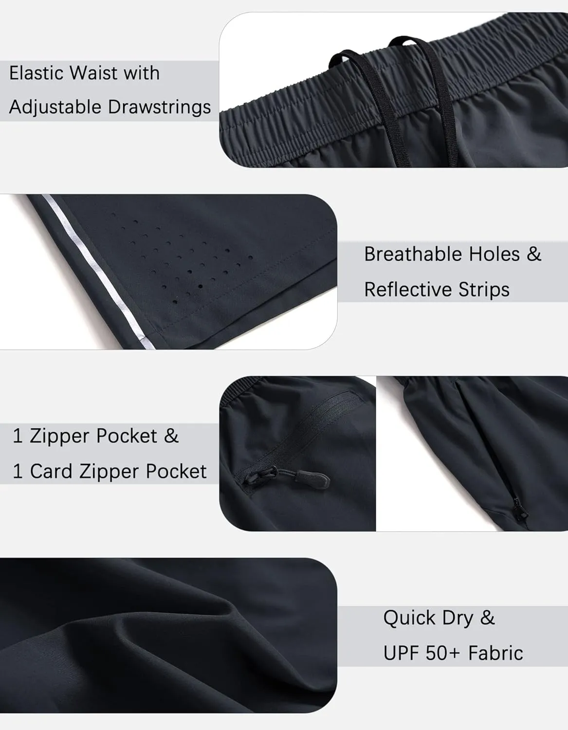 WENRONSTA Men's Athletic Workout Gym Shorts Quick Dry Lightweight Active Tennis Shorts 7" Running Sports Shorts