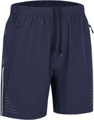 WENRONSTA Men's Athletic Workout Gym Shorts Quick Dry Lightweight Active Tennis Shorts 7" Running Sports Shorts