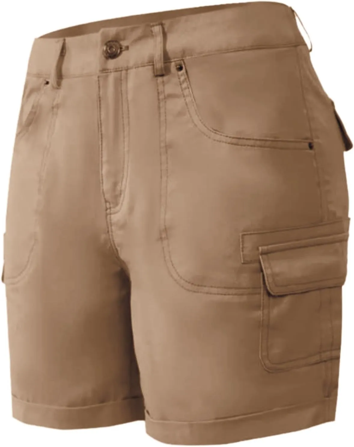 Womens Cargo Shorts Trendy Summer 2025 Casual High Waisted Work Shorts Retro Loose Outdoor Hiking Shorts with Pockets