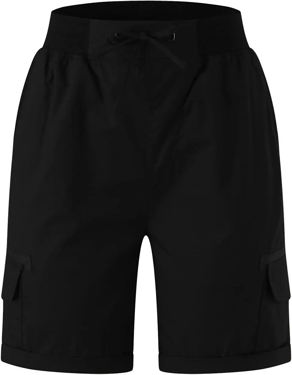 Womens Cargo Shorts Trendy Summer 2025 Casual High Waisted Work Shorts Retro Loose Outdoor Hiking Shorts with Pockets