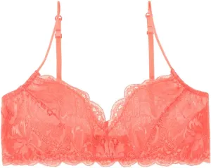 Women's Comfortable Wireless Lace Bralette with Triangle Cups and Adjustable Straps