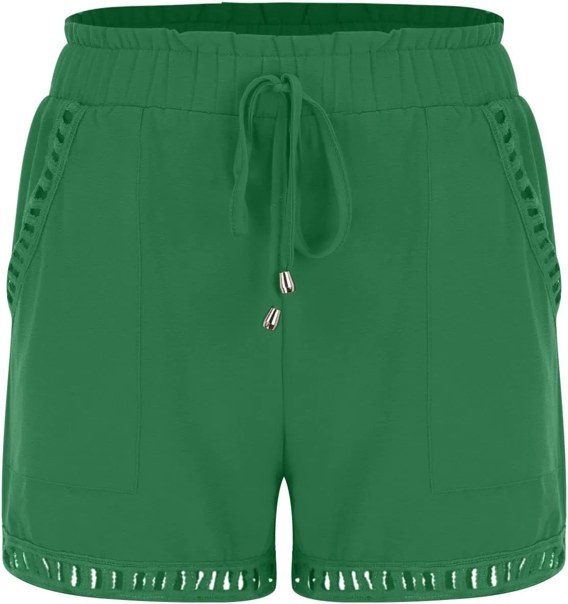 Women's Fashion Drawstring Shorts Casual Vacations Beach Summer Pants High-Waisted Lace-Up Office Relax Lounge Shorts