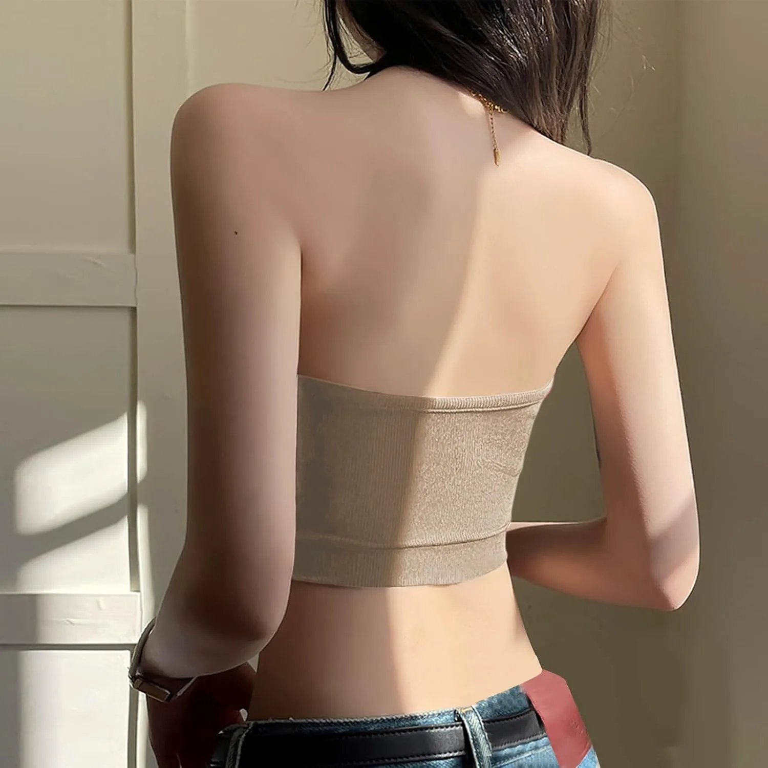 Women's Ribbed Tank Tops with Built in Bras Lightweight Cute Sexy Preppy Y2k Tanks Crop Shirts Fitted Top Shirt