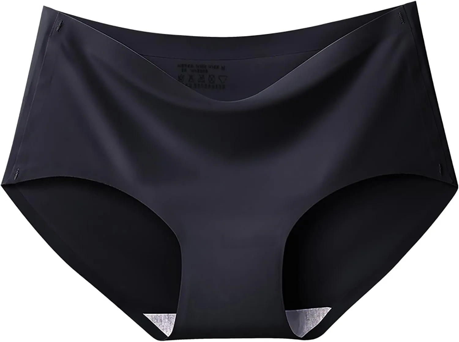 Women's Seamless Underwear No Show Cool Ice Silk Panties Breathable Comfortable High Waist Briefs