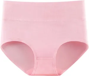 Womens Underwear High Waist Stretchy Pure Cotton Underwear Breathable Full Coverage Sleep Panties