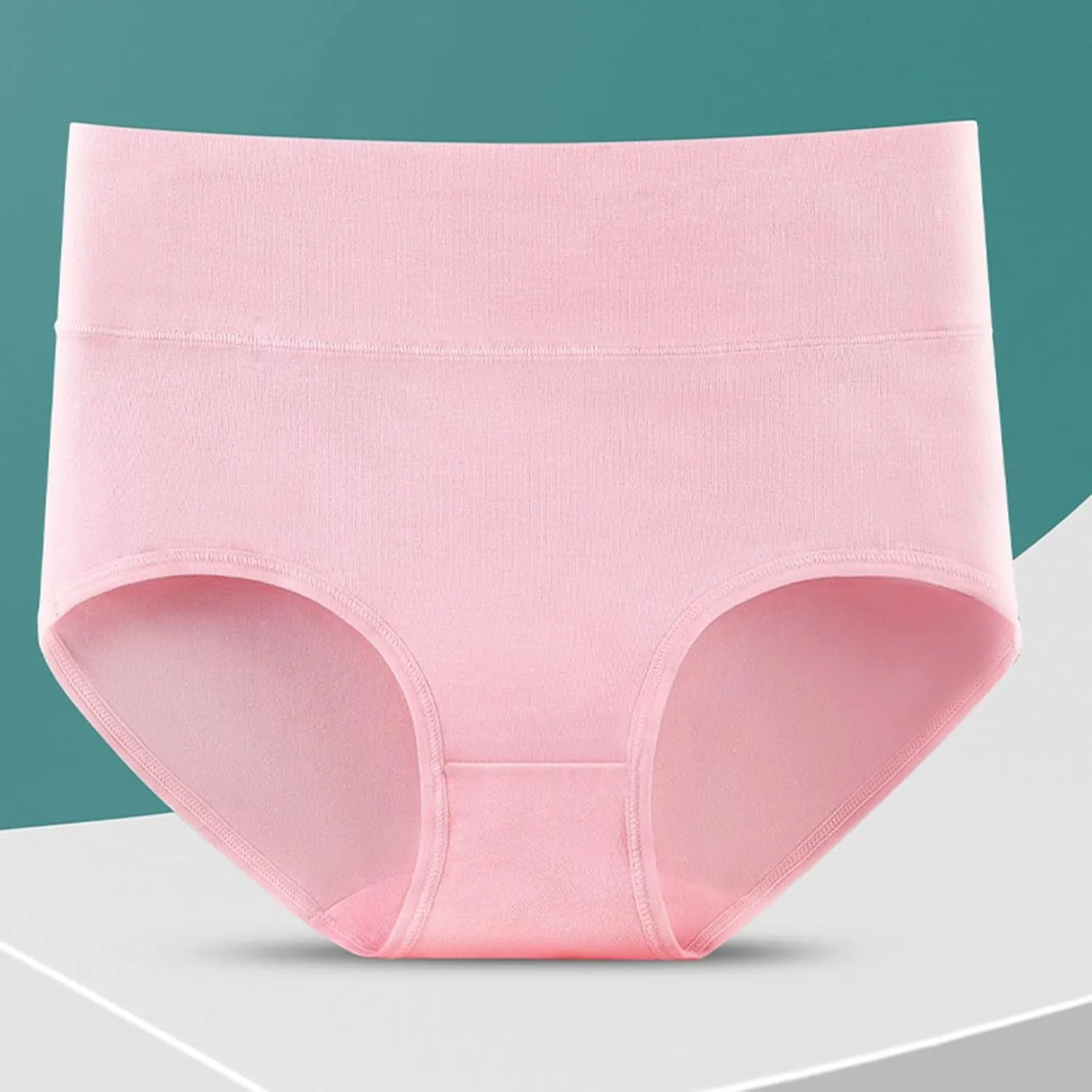 Womens Underwear High Waist Stretchy Pure Cotton Underwear Breathable Full Coverage Sleep Panties