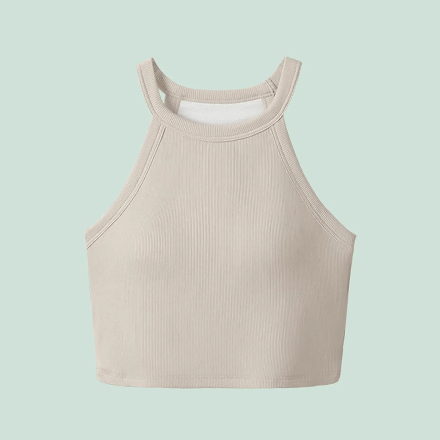 Women's with Padded Tank Tops Cute Crop Sexy Shirts Basic Going Out Tanks Wrap Bras Undershirts for Workout
