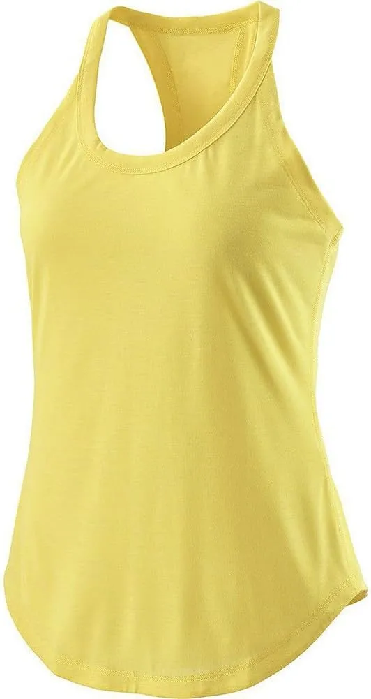 Workout Tank Tops Woman Racerback Sleeveless Running Tanks Scoop Neck Loose Athletic Yoga Camisole Sports Shirts