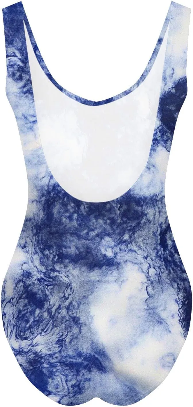 yardsong One Piece Swimsuit Women Tummy Control Floral Print Bathing Suits Scoop Neck Slimming Conservative Swimwear