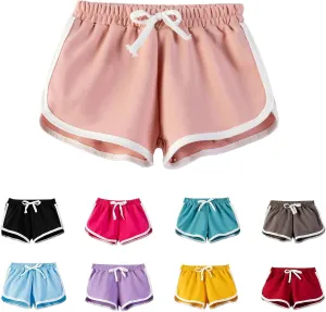 Youth Girls Running Athletic Cotton Shorts Toddler Kids Workout Dance Dolphin Short Summer Casual Outfits for Girls